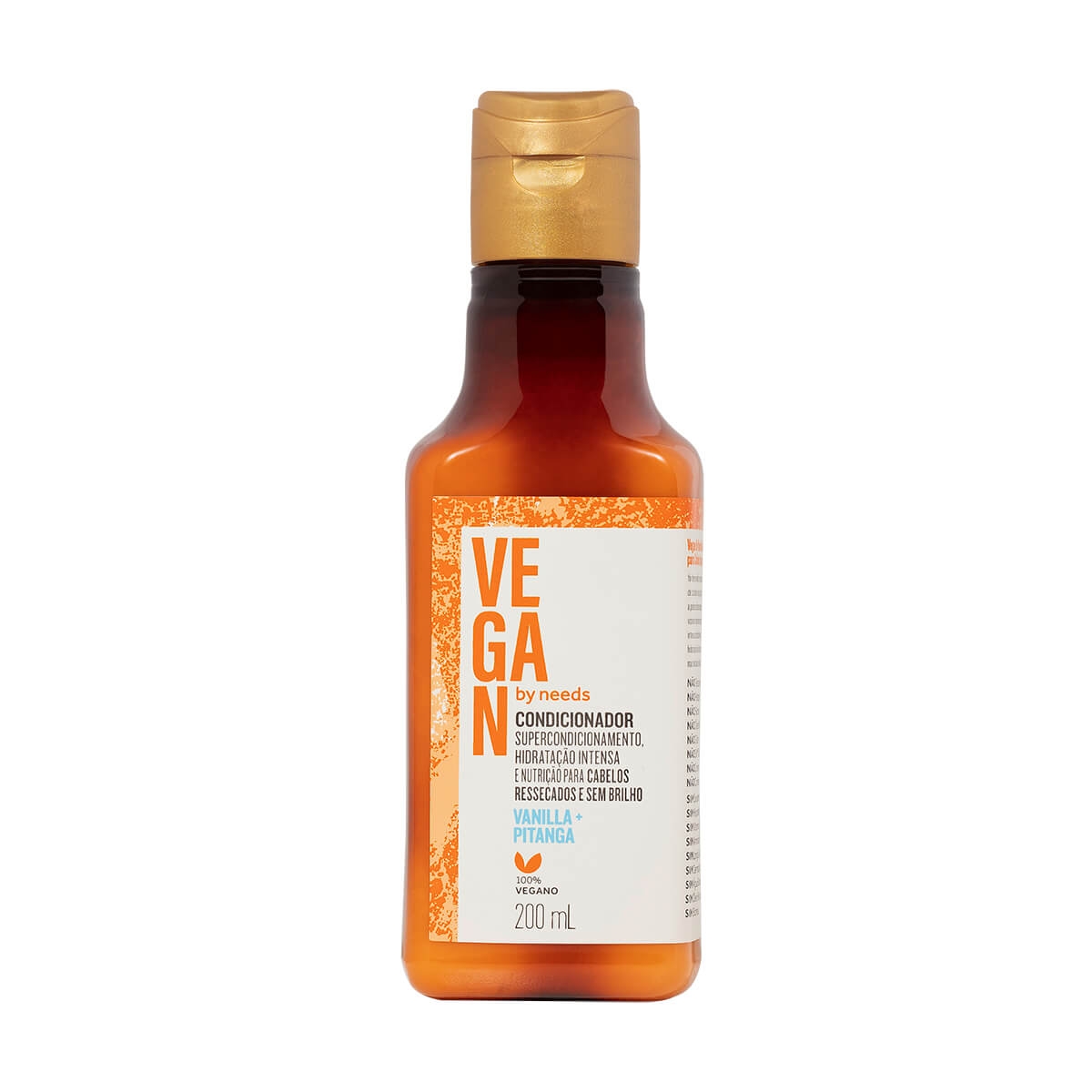 Condicionador Vegan by Needs Cabelos Ressecados Vanilla + Pitanga 200ml