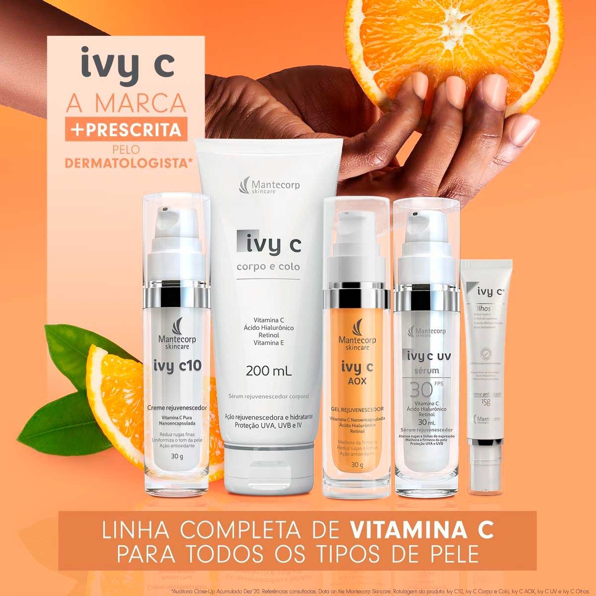 Sérum Rejuvenescedor Corporal Ivy C Corpo e Colo FPS 20 200ml | Drogasil