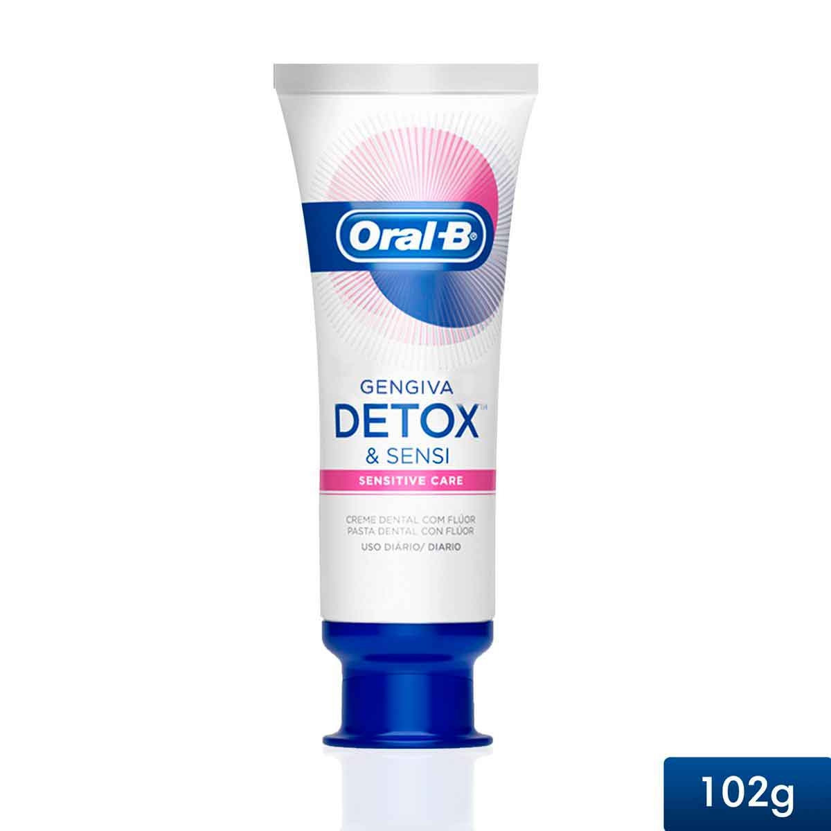 Pasta de Dente Oral-B Gengiva Detox & Sensi Sensitive Care com 120g