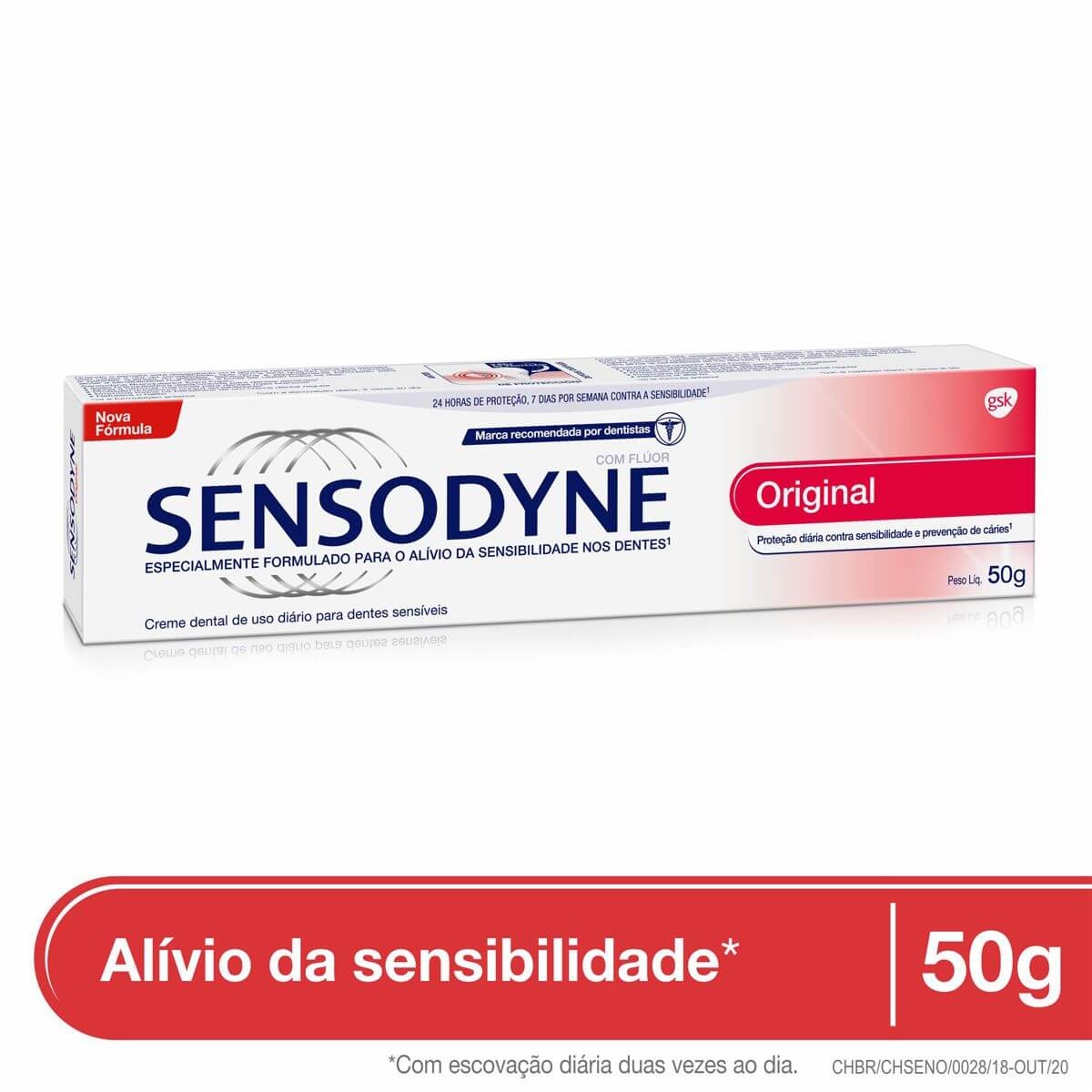 Creme Dental Sensodyne Original Com 50g Menor preço em Creme Dental Sensodyne Original Com 50g