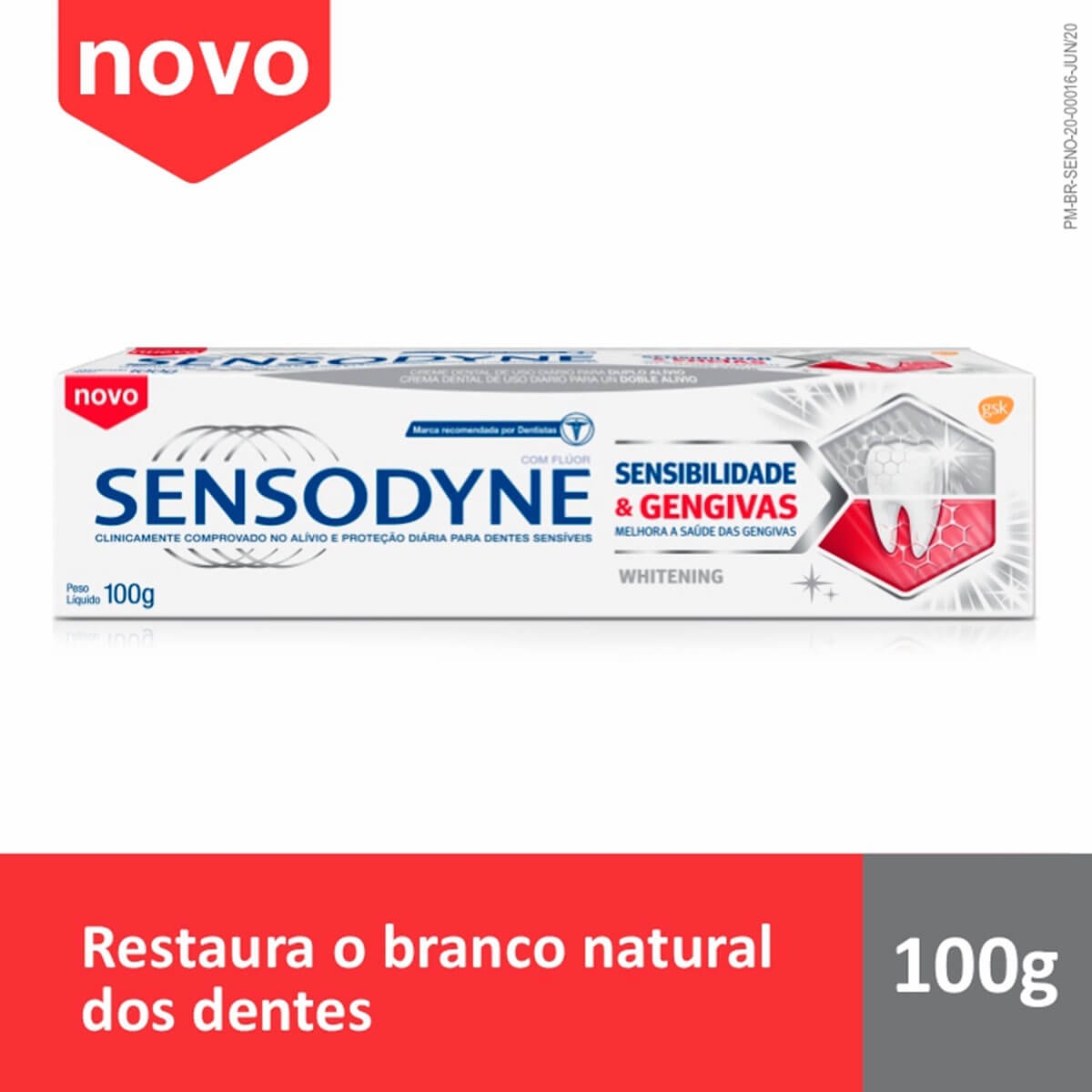SENSODYNE CREME DENTAL SENSIBILIDADE & GENGIVAS WHITENING 100G Menor preço em SENSODYNE CREME DENTAL SENSIBILIDADE & GENGIVAS WHITENING 100G