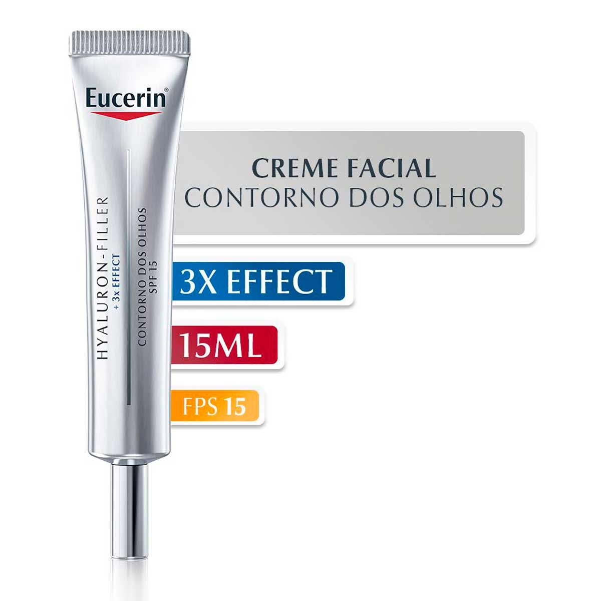 Creme Facial Anti-Idade Eucerin Hyaluron-Filler Olhos FPS15 com 15ml em ...