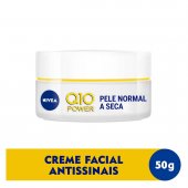 Creme Facial Antissinais Dia Nivea Q10 Plus Pele Normal a Seca FPS 30 com 52g