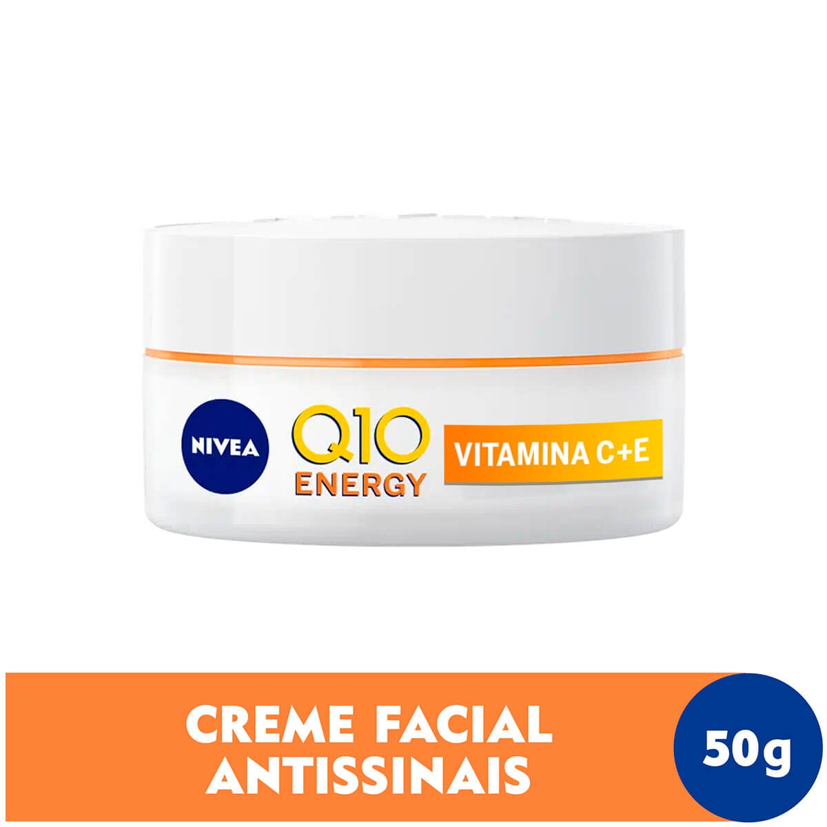 Creme Facial Antissinais Dia Nivea Q10 Energy Vitamina C FPS 15 50g