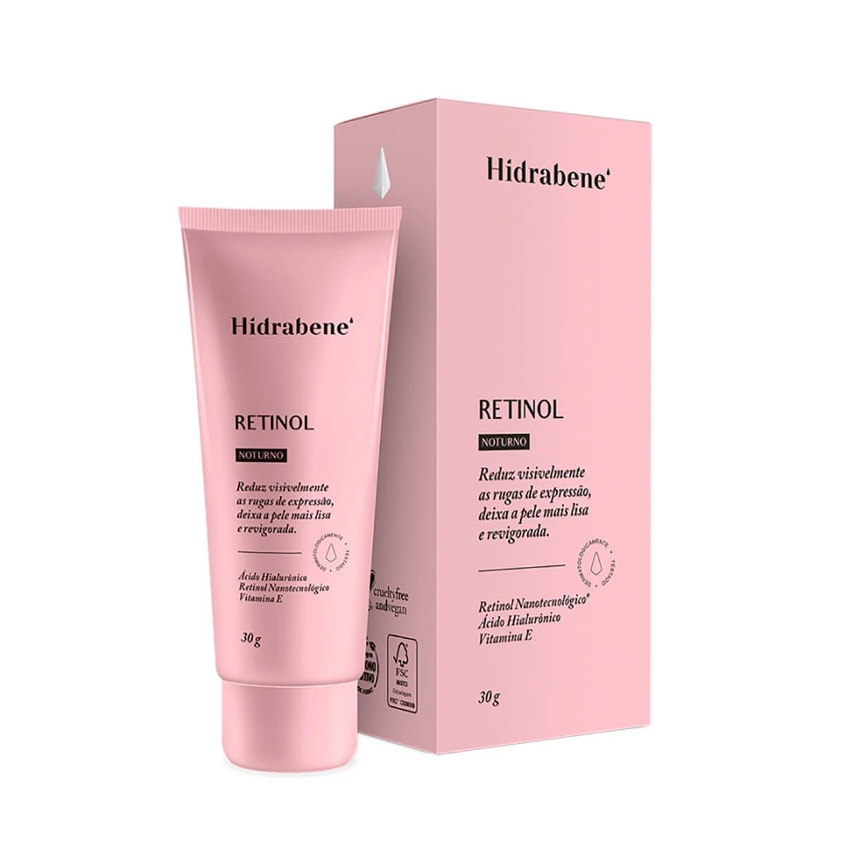 Creme Facial Hidrabene Retinol Noturno com 30g Menor preço em Creme Facial Hidrabene Retinol Noturno com 30g