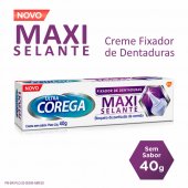 Fixador de Dentadura Ultra Corega Maxi Selante Sem Sabor com 40g