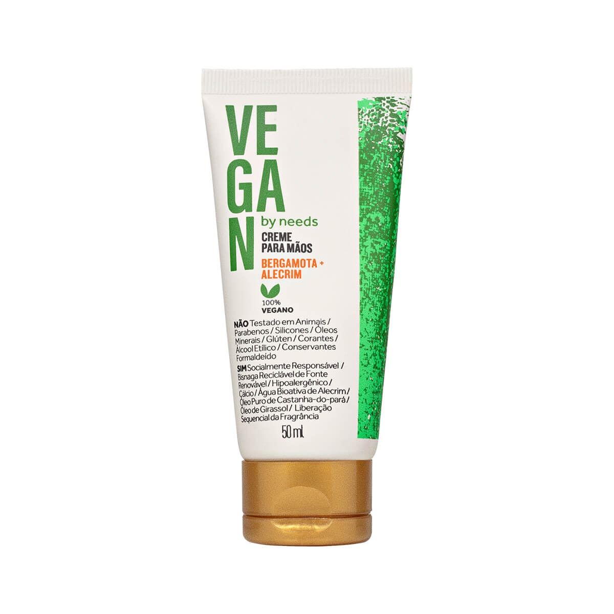 Creme Hidratante para Mãos Vegan by Needs Bergamota e Alecrim 50ml