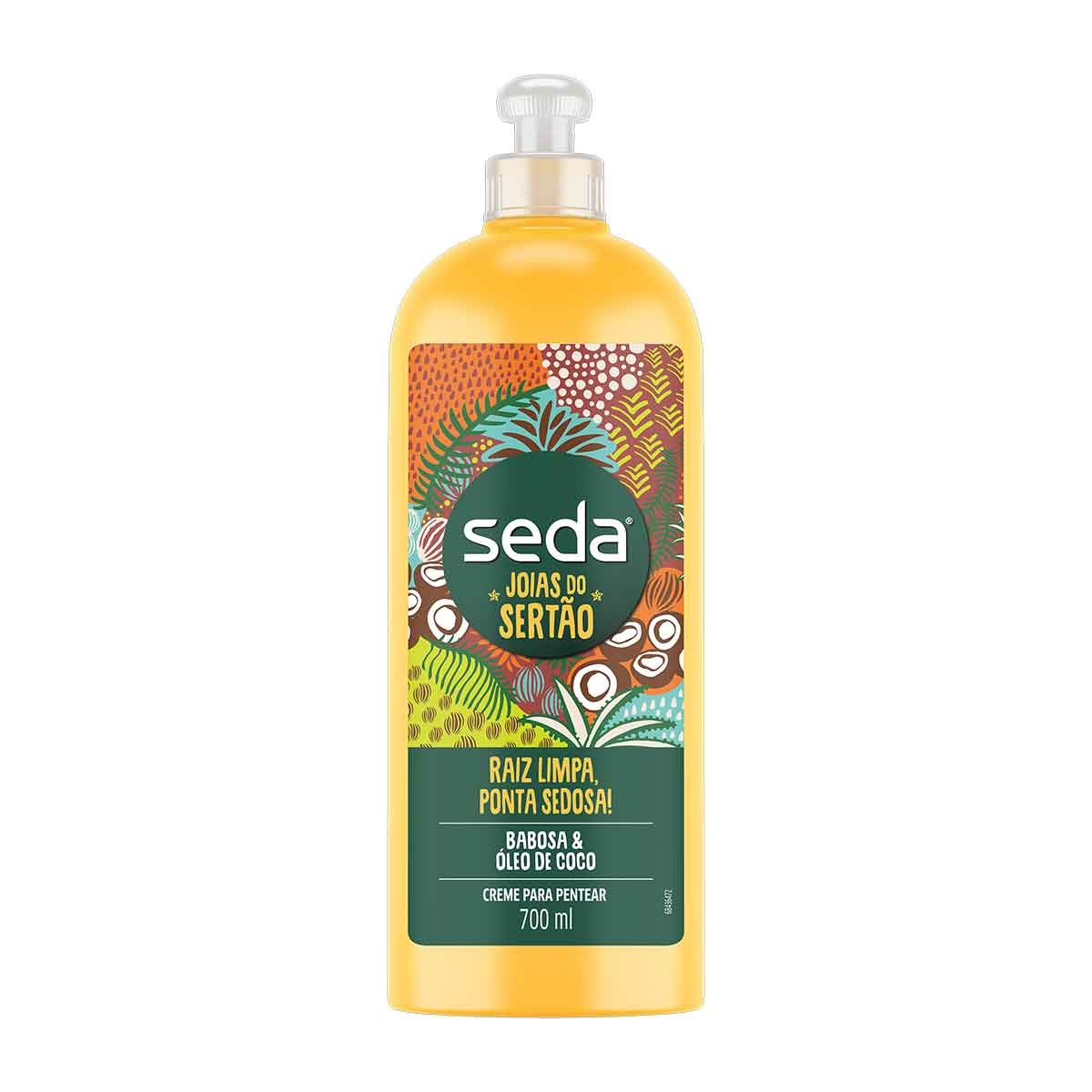 Creme para Pentear Seda Joias do Sertão Raiz Limpa, Ponta Sedosa 700ml