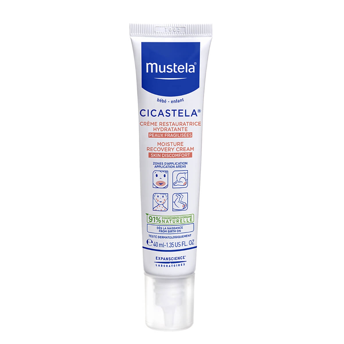 Creme Reparador Hidratante Mustela Bebê Cicastela Pele Sensibilizada com 40ml 40ml