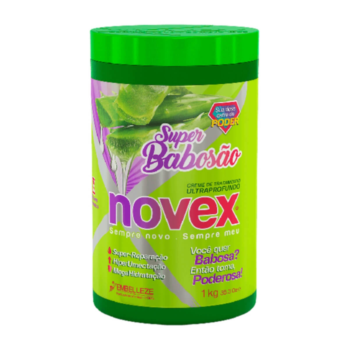 NOVEX SUPERBABOSAO CREME DE TRATAMENTO CONDICIONANTE 1KG Menor preço em NOVEX SUPERBABOSAO CREME DE TRATAMENTO CONDICIONANTE 1KG
