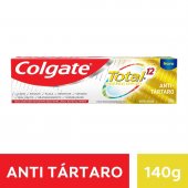 Pasta de Dente Colgate Total 12 Antitártaro com Flúor de 140g