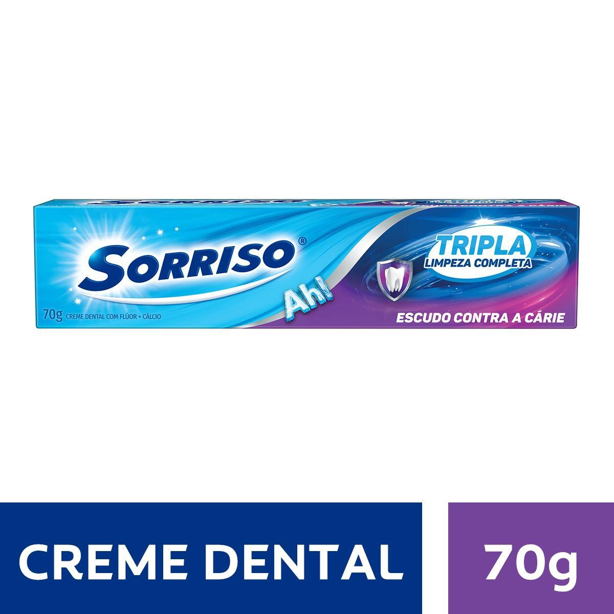 SORRISO CREME DENTAL TRIPLA LIMPEZA COMPLETA 70G Menor preço em SORRISO CREME DENTAL TRIPLA LIMPEZA COMPLETA 70G