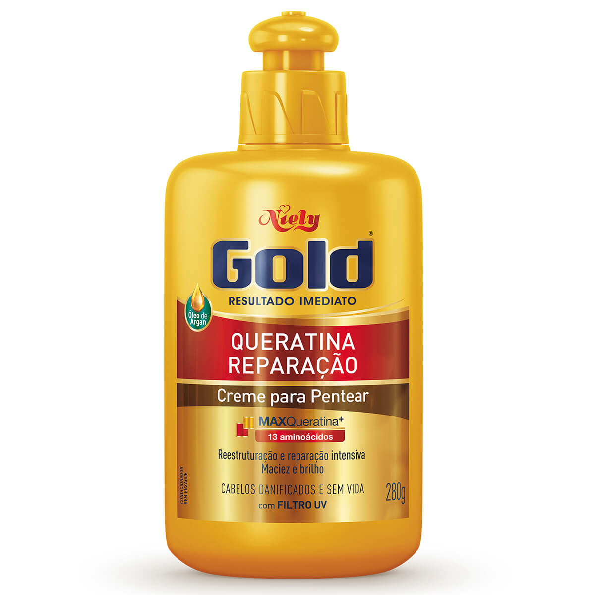 NIELY GOLD CREME PARA PENTEAR QUERATINA REPARACAO 280G Menor preço em NIELY GOLD CREME PARA PENTEAR QUERATINA REPARACAO 280G