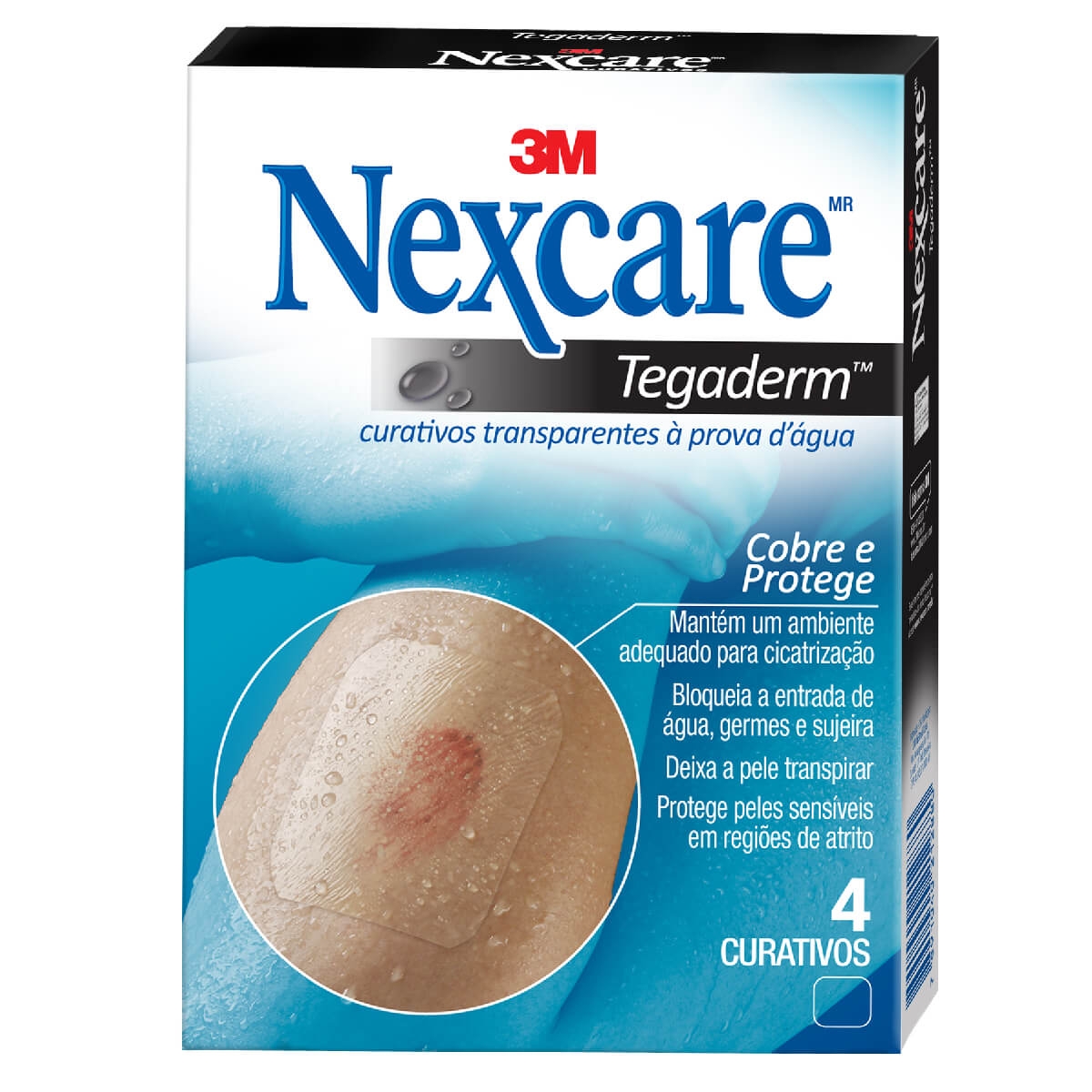 Curativo Grande 3M Nexcare Tegaderm sem Pad Transparente com 4 Unidades Menor preço em Curativo Grande 3M Nexcare Tegaderm sem Pad Transparente com 4 Unidades