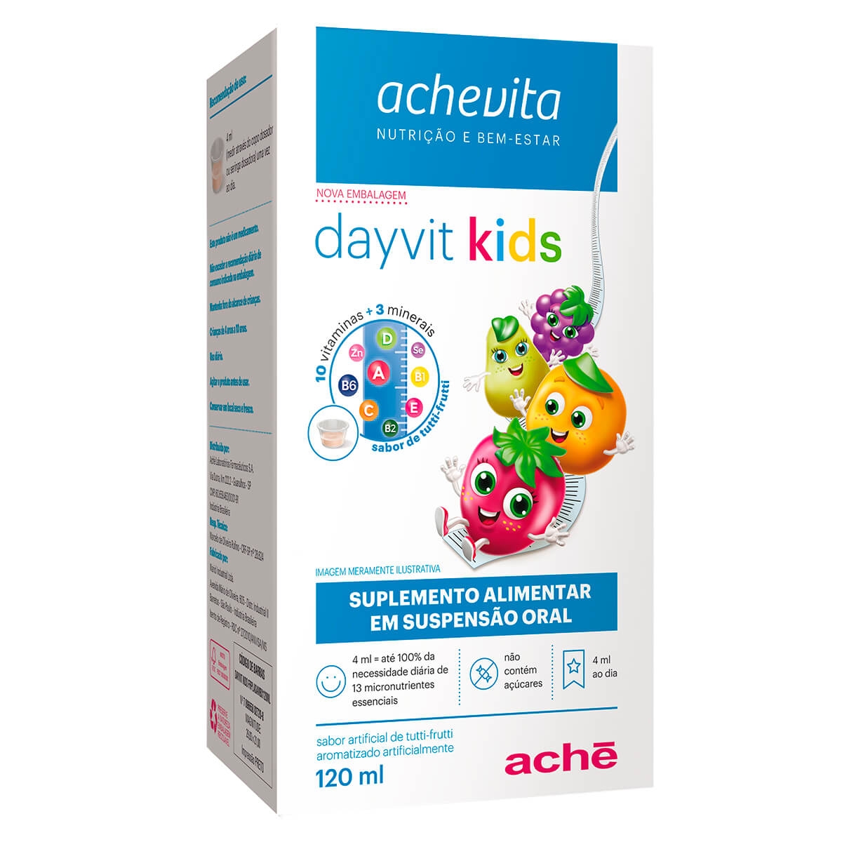Polivitamínico Dayvit Kids Sabor Tutti-Frutti 120ml