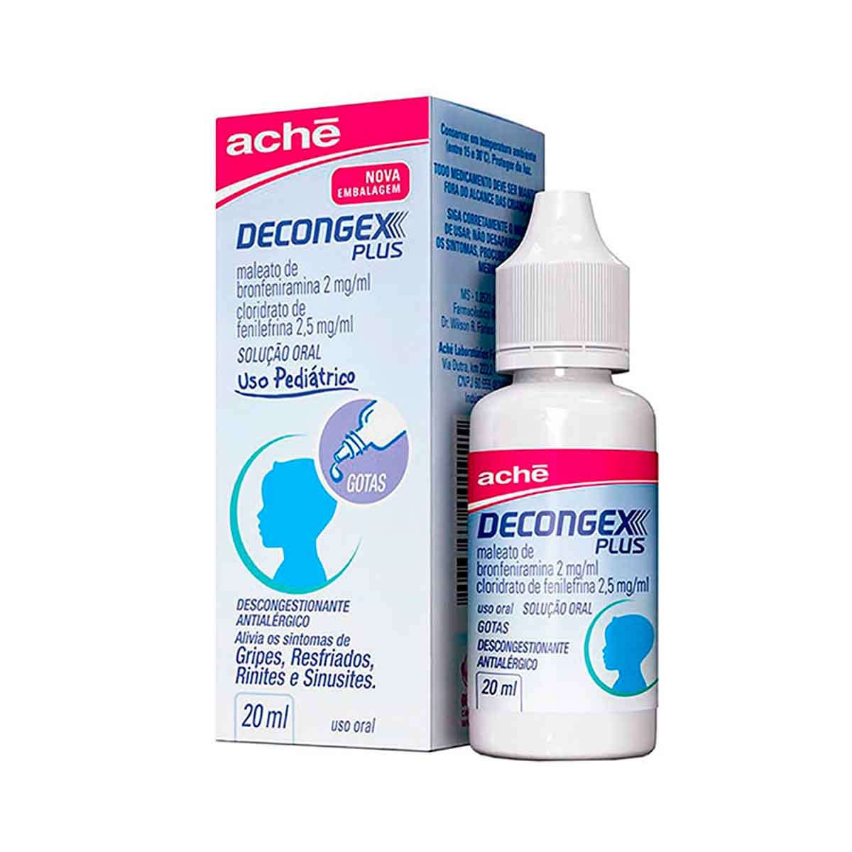 Decongex Plus 20 ml Aché | Drogasil