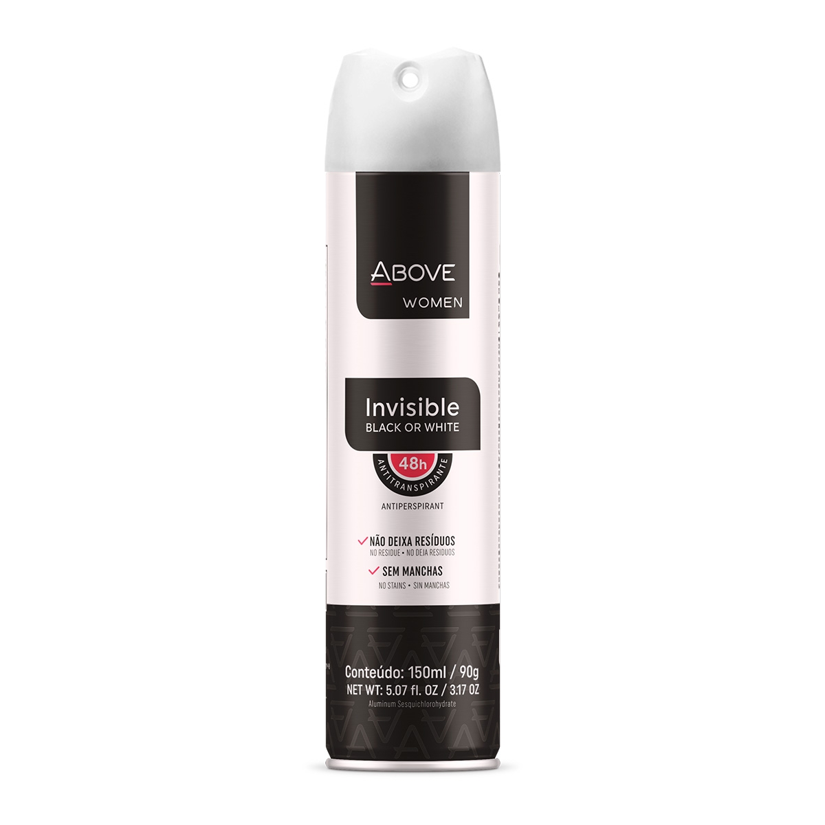 ABOVE DESODORANTE AEROSSOL ANTITRANSPIRANTE INVISIBLE WOMAN 90G Menor preço em ABOVE DESODORANTE AEROSSOL ANTITRANSPIRANTE INVISIBLE WOMAN 90G