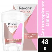 Desodorante Rexona Clinical Classic Antitranspirante em Creme com 48g