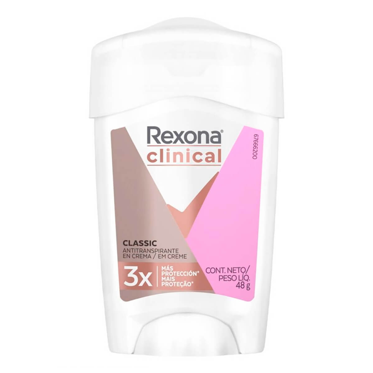 Desodorante Antitranspirante Rexona Clinical Classic em Creme com 48g 48g