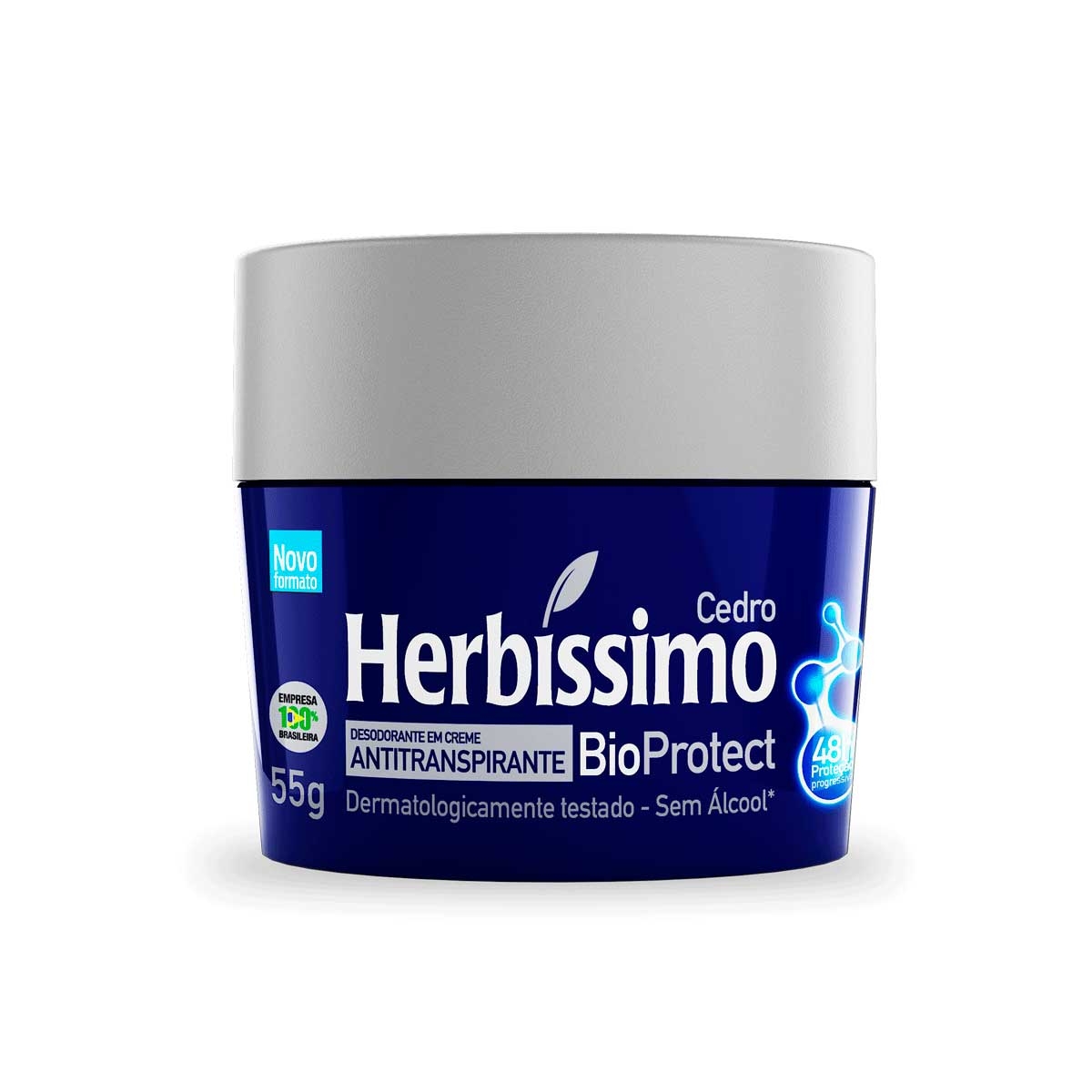Desodorante em Creme Antitranspiratne Herbíssimo BioProtect Cedro com 55g Menor preço em Desodorante em Creme Antitranspiratne Herbíssimo BioProtect Cedro com 55g