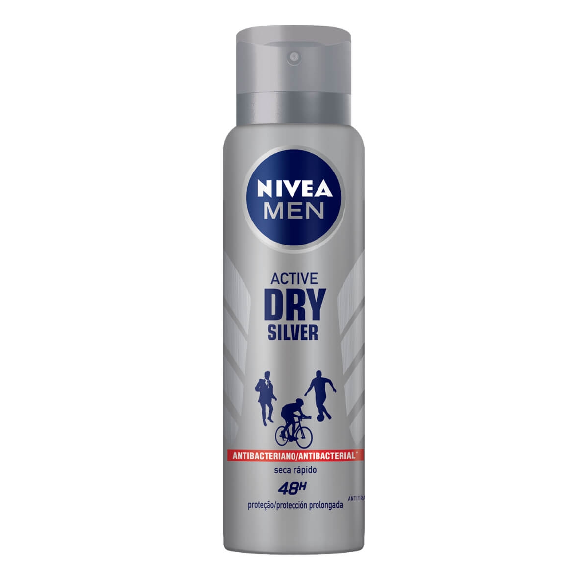 Desodorante Antitranspirante Aerosol Nivea Men Active Dry Silver Masculino com 150ml Menor preço em Desodorante Antitranspirante Aerosol Nivea Men Active Dry Silver Masculino com 150ml