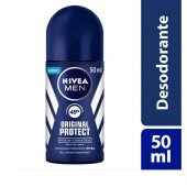 Desodorante Nivea Men Original Protect Roll On Antitranspirante 48h com 50ml
