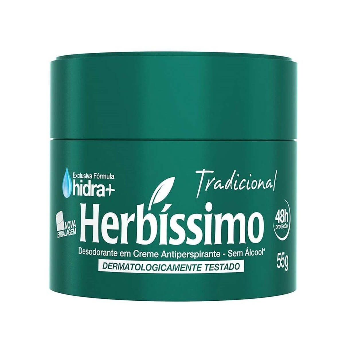 Desodorante Herbíssimo Tradicional em Creme Sem Álcool com 55g Menor preço em Desodorante Herbíssimo Tradicional em Creme Sem Álcool com 55g