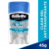 GILLETTE DESODORANTE GEL MINICLEAR COOL WAVE 45G