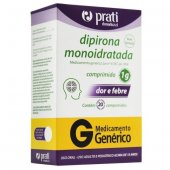 Dipirona Monoidratada 1g 20 comprimidos Prati Donaduzzi Genérico