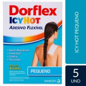 Dorflex Icy Hot Adesivo Flexível Pequeno com 5 unidades