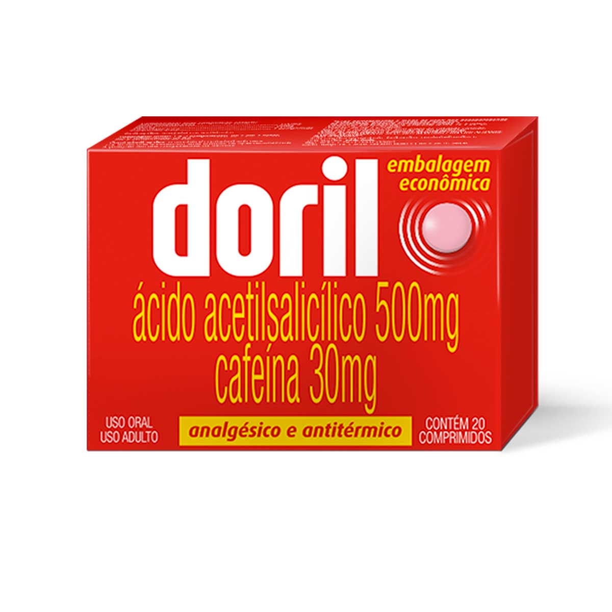 Doril com 20 comprimidos - Veja a bula, o preço e onde comprar | Drogasil