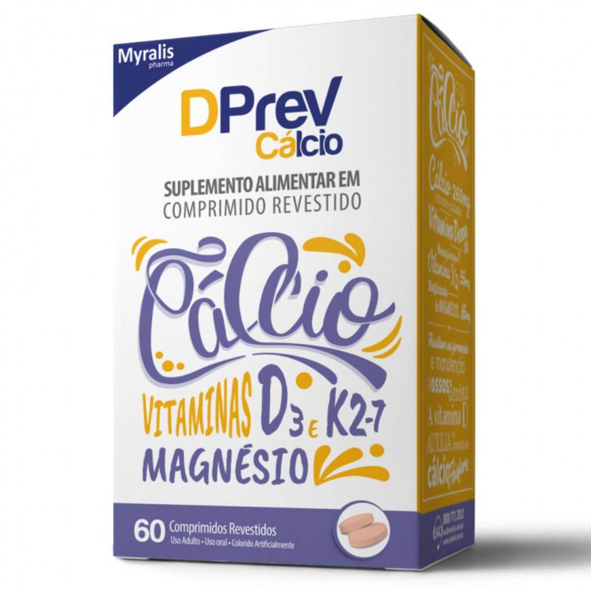 DPREV CALCIO COM 60 COMPRIMIDOS REVESTIDOS Menor preço em DPREV CALCIO COM 60 COMPRIMIDOS REVESTIDOS