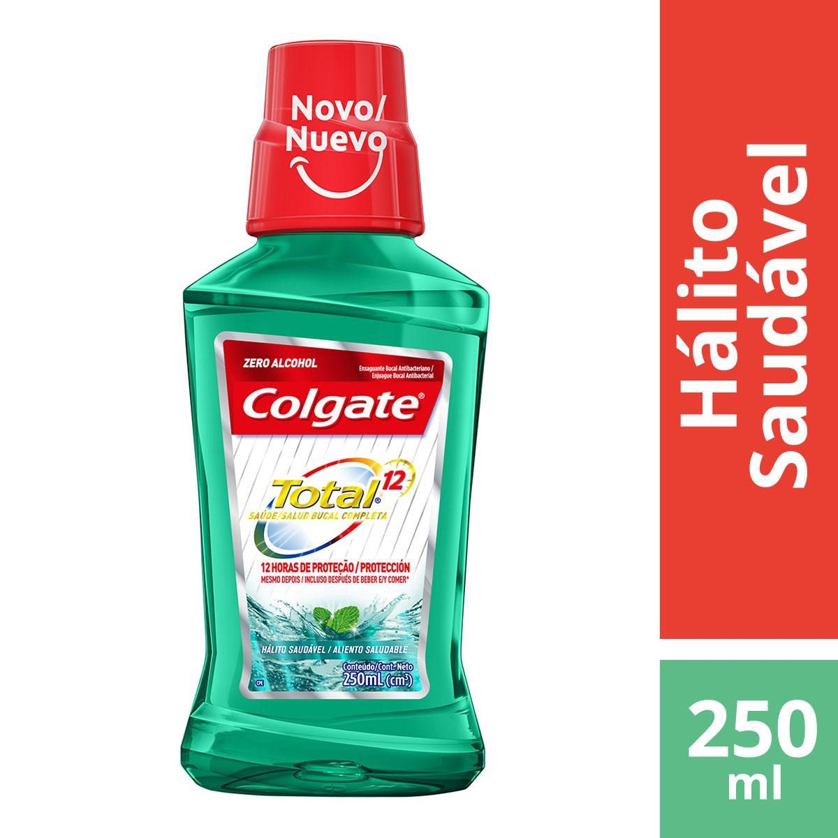 COLGATE TOTAL 12 ENXAGUANTE BUCAL HALITO SAUDAVEL 250ML Menor preço em COLGATE TOTAL 12 ENXAGUANTE BUCAL HALITO SAUDAVEL 250ML