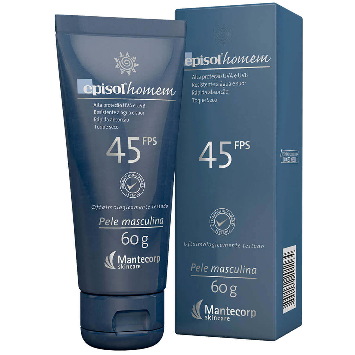 Protetor Solar Episol Homem FPS 45 Masculino com 60g 60g
