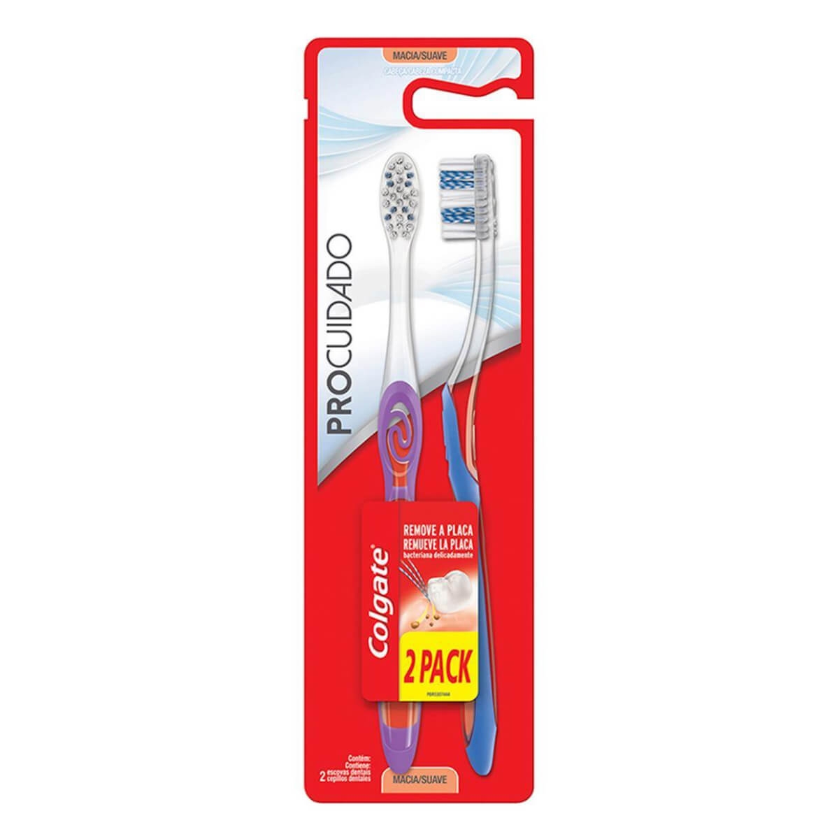 Escova de Dente Colgate Pro Cuidado com 2 Unidades Menor preço em Escova de Dente Colgate Pro Cuidado com 2 Unidades