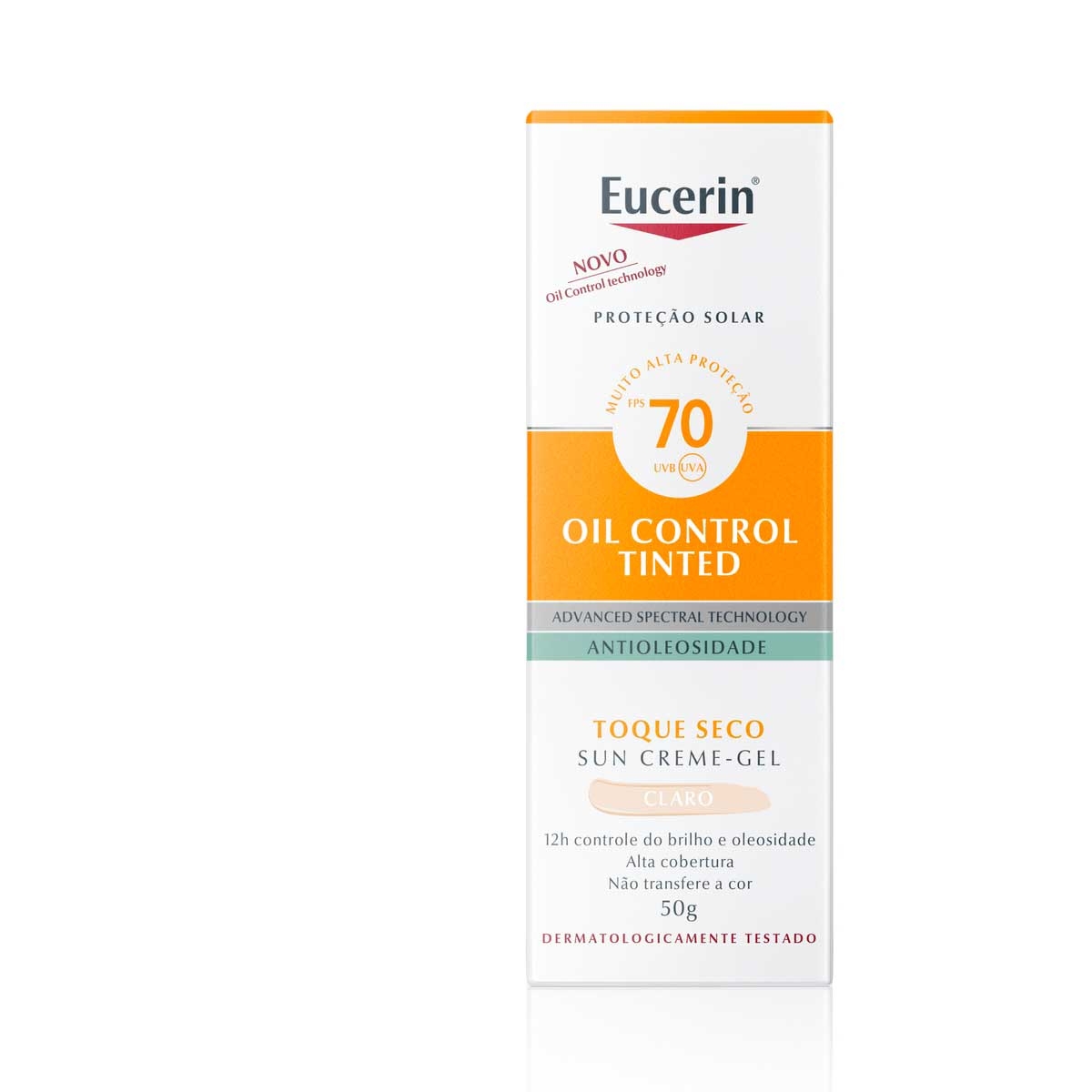 Protetor Solar Facial Eucerin Sun Oil Control Tinted Claro FPS70 com 50g Menor preço em Protetor Solar Facial Eucerin Sun Oil Control Tinted Claro FPS70 com 50g