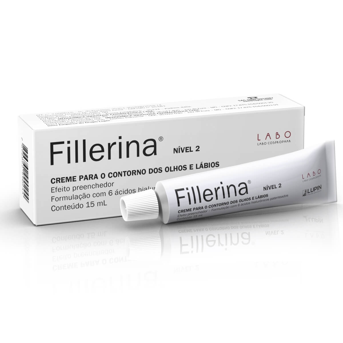 Creme Antissinais Para Contorno dos Olhos e Lábios Fillerina Nível 2 com 15ml 15ml