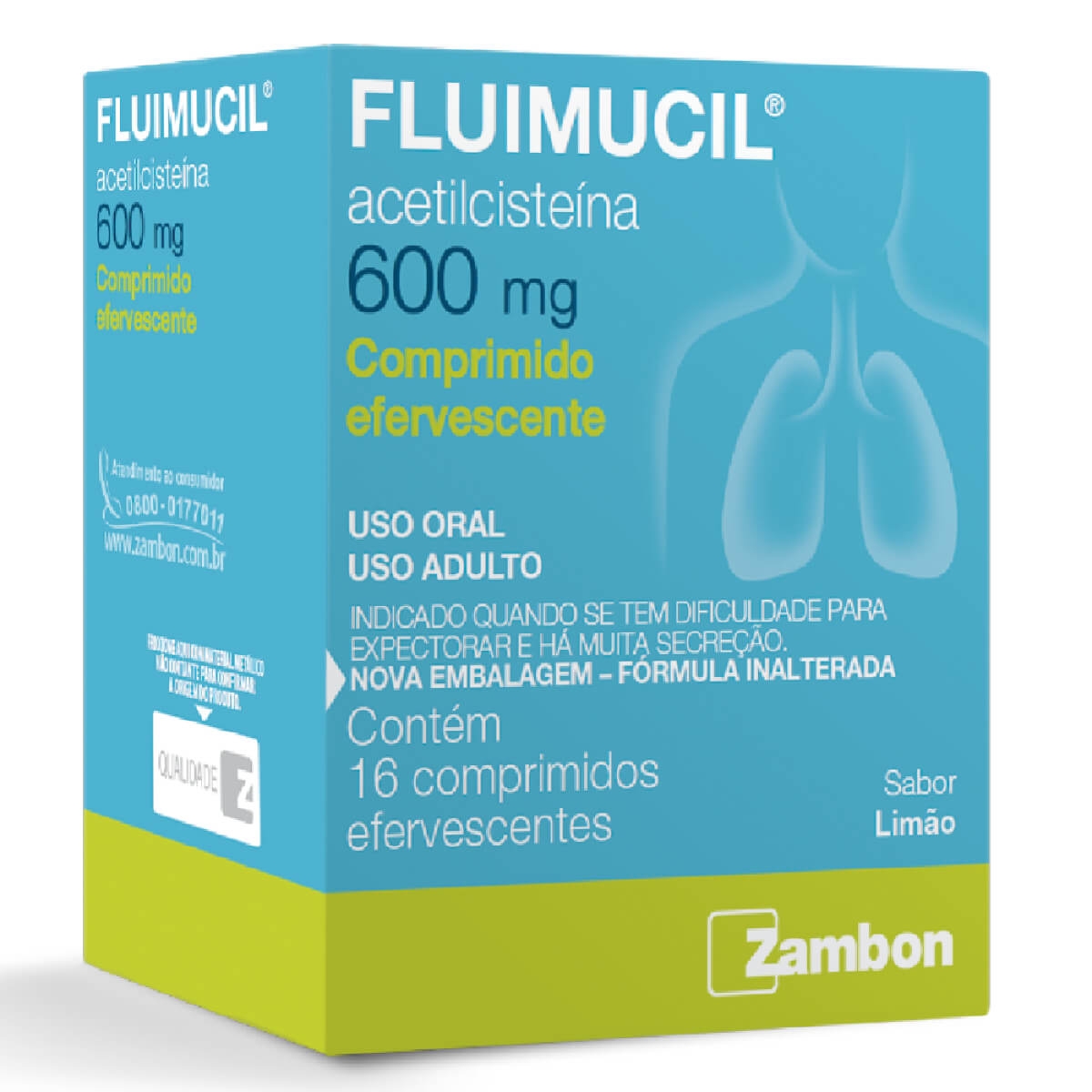 Fluimucil 600mg 16 comprimidos: Qual o preço e para que serve | Drogasil