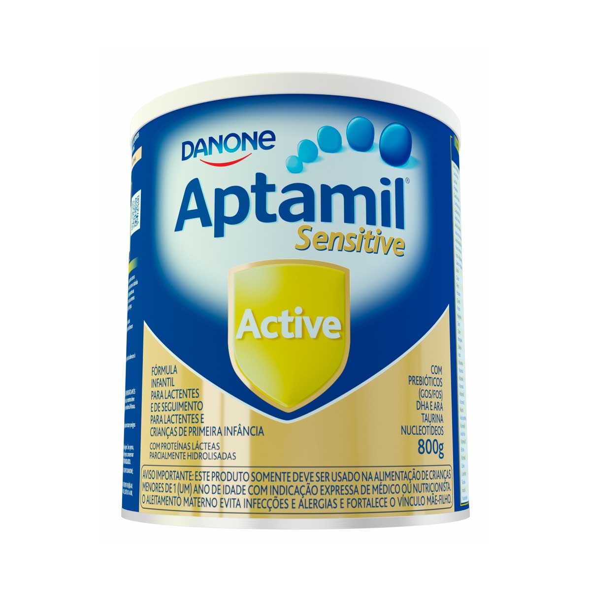 Fórmula Infantil Aptamil Sensitive Active Danone 0 a 36 meses com 800g Menor preço em Fórmula Infantil Aptamil Sensitive Active Danone 0 a 36 meses com 800g