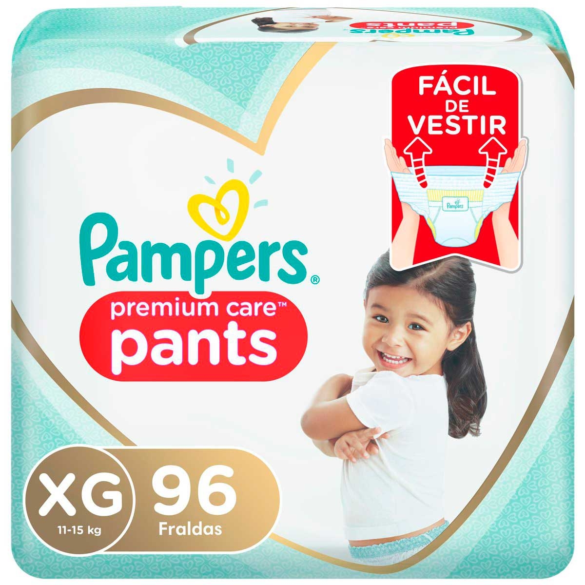 Fralda Pampers Premium Care Pants XG - 96 Unidades