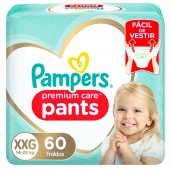 Fralda Pampers Premium Care Pants XXG - 60 Unidades