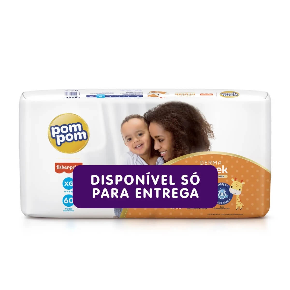 Fralda Pom Pom Derma Protek XG - 60 Unidades Menor preço em Fralda Pom Pom Derma Protek XG - 60 Unidades