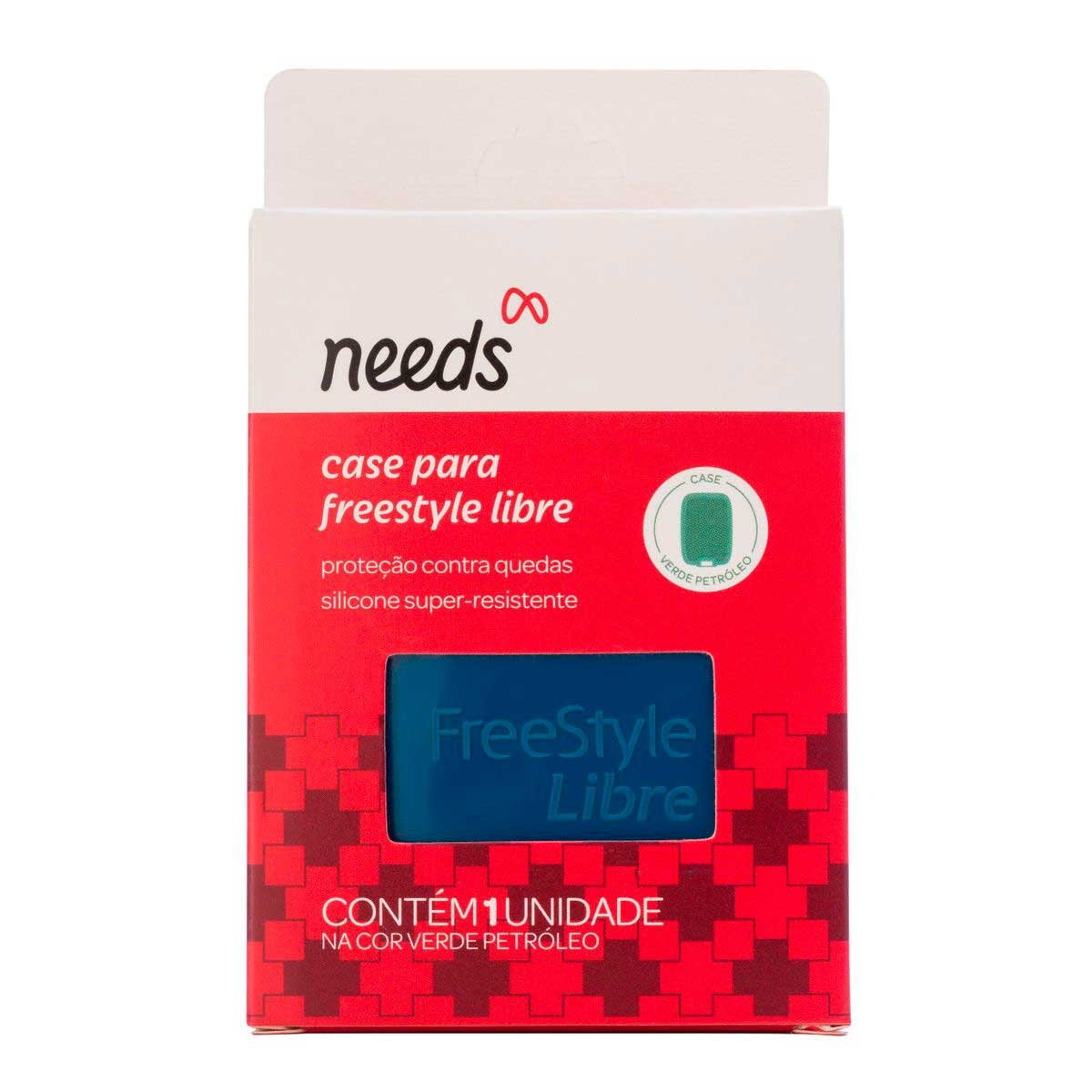 FreeStyle Libre Case Needs Verde Petróleo com 1 unidade - Corre Que Ta ...