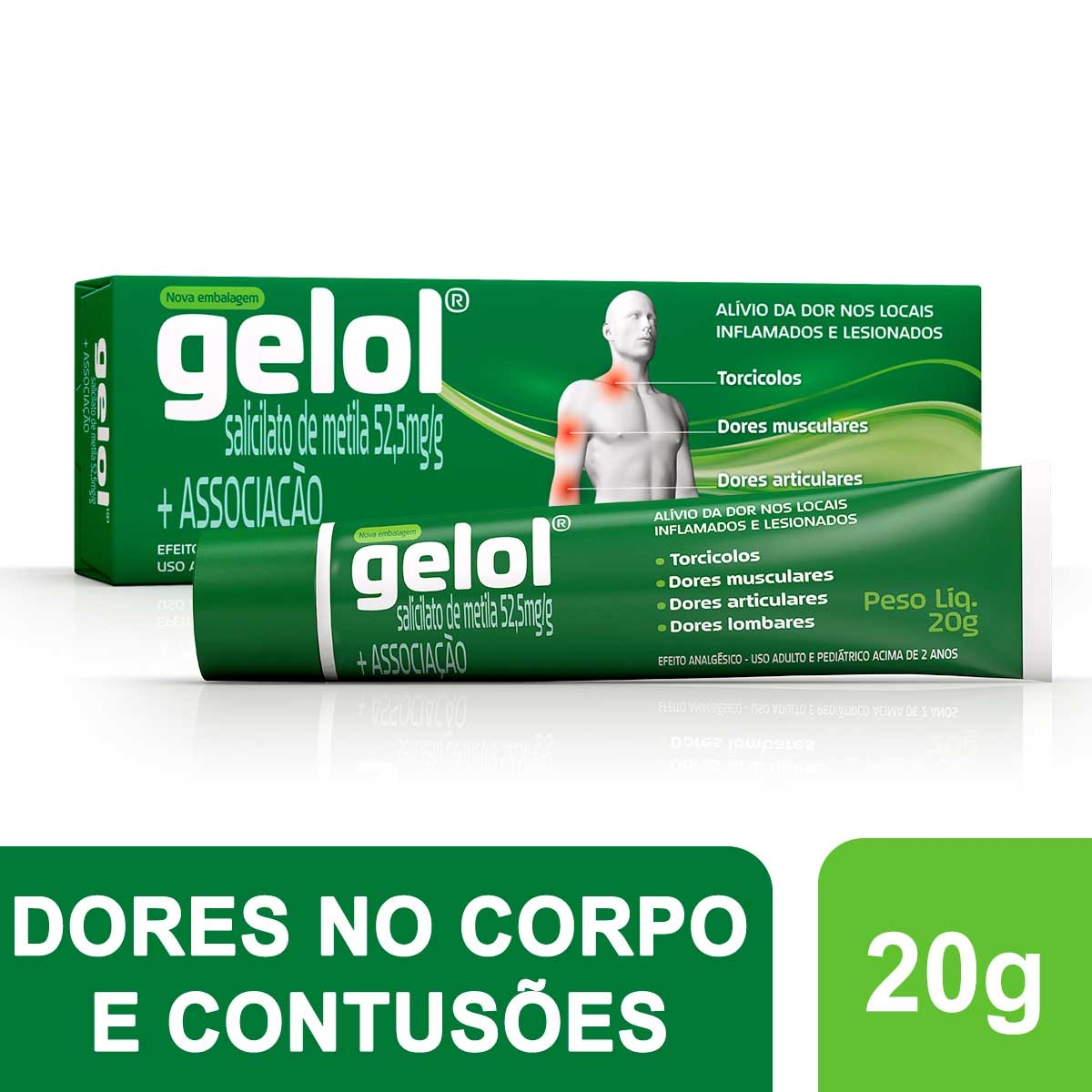 Gelol 52,5mg/g Pomada com 20g