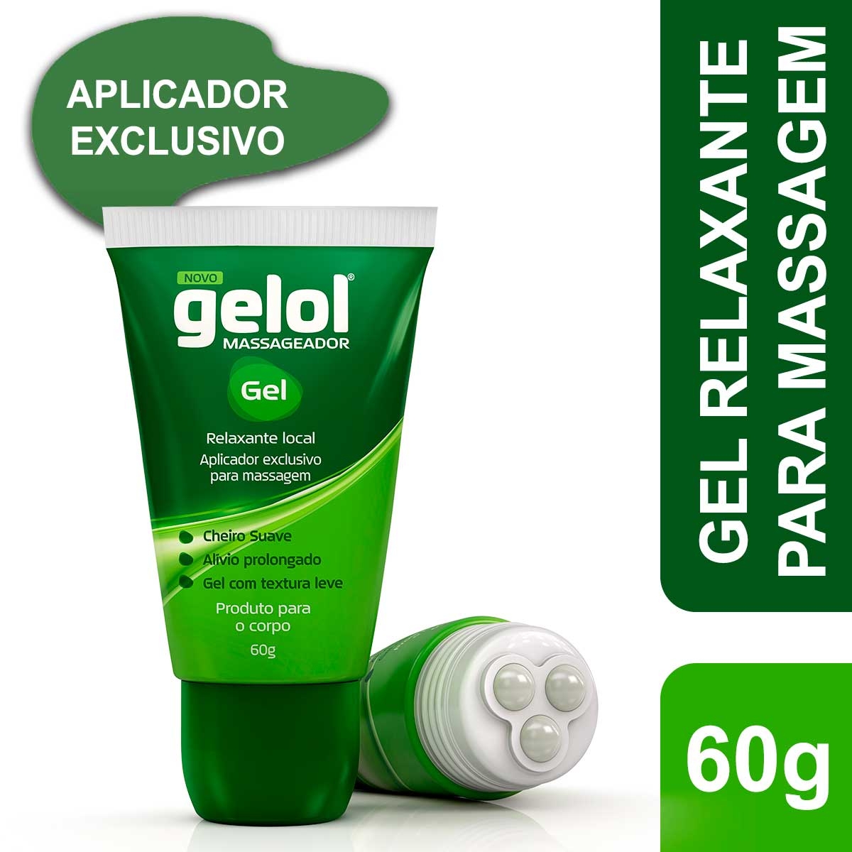 Gel Relaxante para Massagem Gelol com 60g