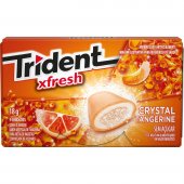Trident XFresh Chiclete Sem Açúcar Sabor Crystal Tangerine com 9 unidades