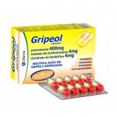 Gripeol Paracetamol 400mg + Cloridrato Fenillefrina 4mg + Maleato de Clorfeniramina 4mg 20 cápsulas