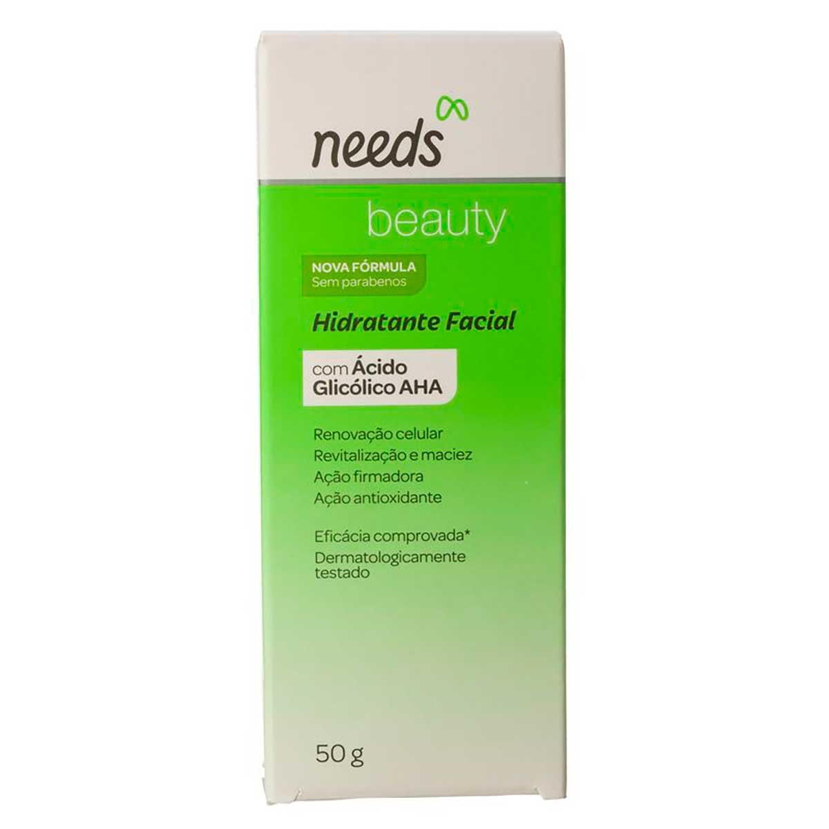 Hidratante Facial Needs Beauty com Ácido Glicólico AHA com 50g é boa?