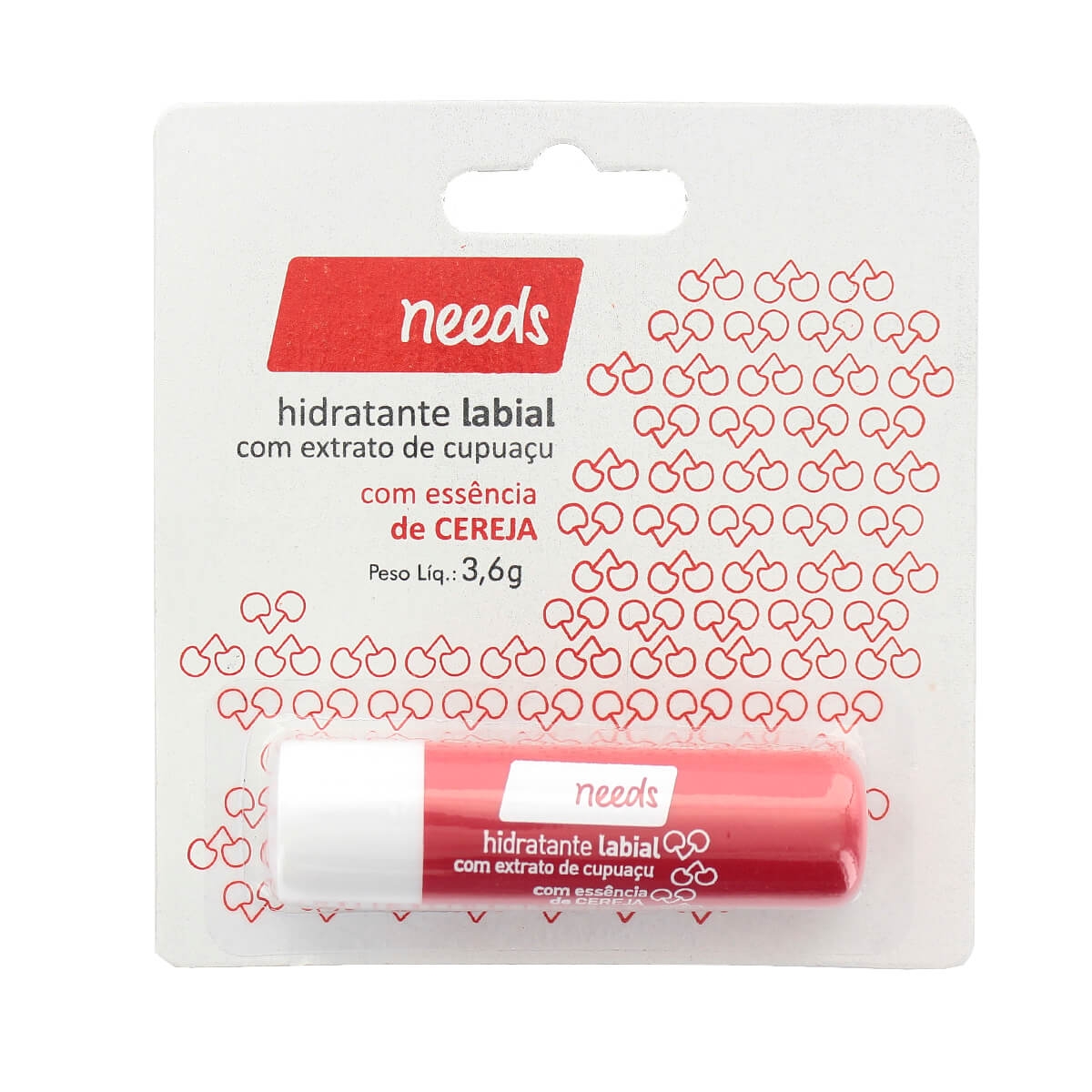 Hidratante Labial Needs Cereja com 3,6g 1 Unidade