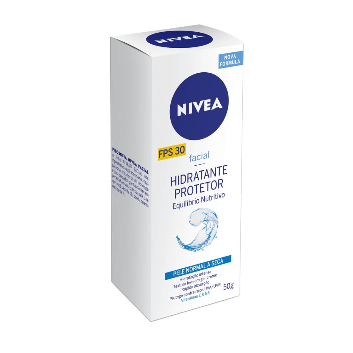Hidratante Protetor Nivea Equilíbrio Nutritivo FPS 30 com 50ml 50ml